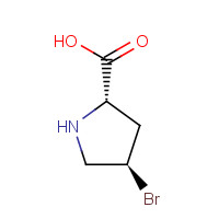 16257-71-9 (2S,4R)-4-bromopyrrolidine-2-carboxylic acid chemical structure