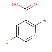 65550-79-0 2-Bromo-5-chloronicotinic acid chemical structure