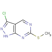 100859-88-9 3-chloro-6-(methylthio)-1H-pyrazolo[3,4-d]pyrimidine chemical structure