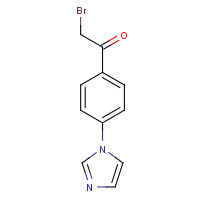 110668-69-4 2-BROMO-1-(4-IMIDAZOL-1-YL-PHENYL)-ETHANONE chemical structure