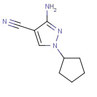 122799-98-8 3-AMINO-1-CYCLOPENTYL-1H-PYRAZOLE-4-CARBONITRILE chemical structure
