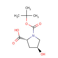 147266-92-0 (2R,4S)-N-ALPHA-T-BUTOXYCARBONYL-4-HYDROXYPYRROLIDINE-2-CARBOXYLIC ACID chemical structure
