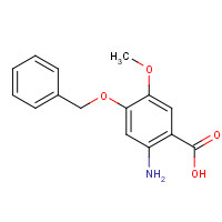 155666-33-4 2-AMINO-4-BENZYLOXY-5-METHOXY-BENZOIC ACID chemical structure