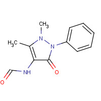 1672-58-8 N-(2,3-dihydro-1,5-dimethyl-3-oxo-2-phenyl-1H-pyrazol-4-yl)formamide chemical structure