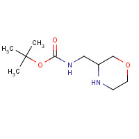 169750-75-8 3-N-Boc-aminomethylmorpholine chemical structure