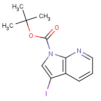 192189-18-7 3-IODO-PYRROLO[2,3-B]PYRIDINE-1-CARBOXYLIC ACID TERT-BUTYL ESTER chemical structure