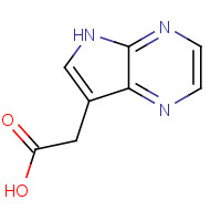 20322-09-2 5H-PYRROLO[2,3-B]PYRAZINE-7-ACETIC ACID chemical structure