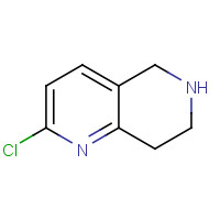 210539-05-2 1,6-Naphthyridine,2-chloro-5,6,7,8-tetrahydro- chemical structure