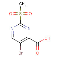 30321-94-9 2-METHYLSULFONYL-5-BROMOPYRIMIDINE-4-CARBOXYLIC ACID chemical structure