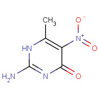 4214-85-1 4(1H)-Pyrimidinone,2-amino-6-methyl-5-nitro- chemical structure