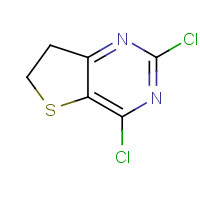 74901-69-2 2,4-dichloro-6,7-dihydrothieno[3,2-d]pyrimidine chemical structure