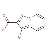 876379-77-0 3-bromoH-pyrazolo[1,5-a]pyridine-2-carboxylic acid chemical structure