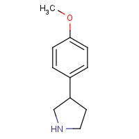 91246-26-3 3-(4-METHOXYPHENYL)PYRROLIDINE chemical structure
