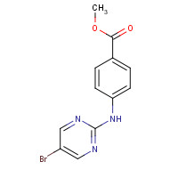 926642-55-9 4-(5-BROMOPYRIMIDIN-2-YLAMINO)BENZOIC ACID METHYL ESTER chemical structure