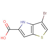 332099-36-2 3-BROMO-4(H)-THIENO[3,2-B]PYRROLE-5-CARBOXYLICACID chemical structure