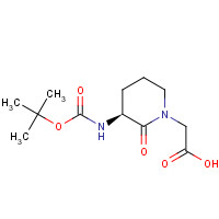 74411-97-5 (S)-2-(3-(TERT-BUTOXYCARBONYLAMINO)-2-OXOPIPERIDIN-1-YL)ACETICACID chemical structure