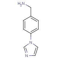 65113-25-9 1-[4-(1H-Imidazol-1-yl)phenyl]methanamine chemical structure