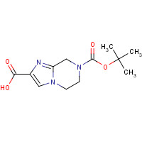 885281-30-1 7-(tert-butoxycarbonyl)-5,6,7,8-tetrahydroimidazo[1,2-a]pyrazine-2-carboxylic acid chemical structure