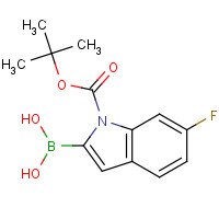 1000068-26-7 1H-Indole-1-carboxylic acid,2-borono-6-fluoro-,1-(1,1-dimethylethyl) ester chemical structure