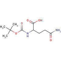 85535-45-1 (S)-5-Amino-2-(tert-butoxycarbonylamino)-5-oxopentanoic acid chemical structure