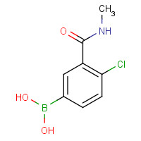 871332-65-9 4-CHLORO-3-(N-METHYLCARBAMOYL)PHENYLBORONIC ACID chemical structure