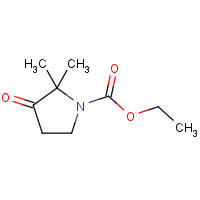 106556-66-5 2,2-Dimethyl-3-oxo-pyrrolidine-1-carboxylic acid ethyl ester chemical structure