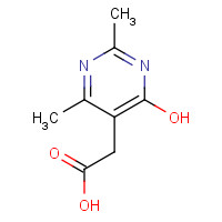 5536-40-3 (4-HYDROXY-2,6-DIMETHYL-PYRIMIDIN-5-YL)-ACETIC ACID chemical structure