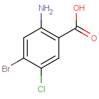 150812-32-1 2-Amino-4-bromo-5-chlorobenzoic acid chemical structure