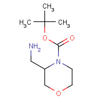 475106-18-4 3-AMINOMETHYL-MORPHOLINE-4-CARBOXYLIC ACID TERT-BUTYL ESTER chemical structure
