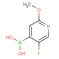 1043869-98-2 5-FLUORO-2-METHOXYPYRIDINE-4-BORONIC ACID chemical structure