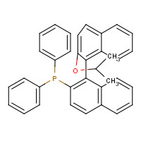 137769-30-3 (S)-(+)-(diphenylphosphino)-2`-isopropoxy-1,1`-binaphthyl chemical structure