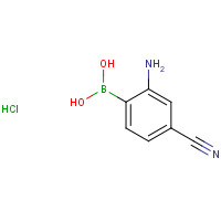 850568-47-7 (2-AMINO-4-CYANO)BENZENEBORONIC ACID,HYDROCHLORIDE chemical structure