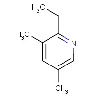 1123-96-2 2-ethyl-3,5-dimethylpyridine chemical structure