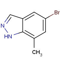 156454-43-2 5-BROMO-7-METHYL-1H-INDAZOLE chemical structure