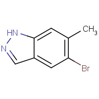 885223-72-3 5-BROMO-6-METHYL-1H-INDAZOLE chemical structure