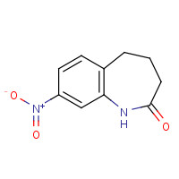 22246-79-3 8-NITRO-1,3,4,5-TETRAHYDRO-2H-1-BENZAZEPIN-2-ONE chemical structure