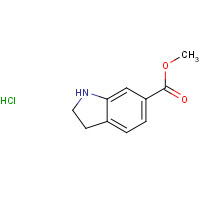 341988-36-1 2,3-DIHYDRO-1H-INDOLE-6-CARBOXYLIC ACID METHYL ESTER HYDROCHLORIDE chemical structure