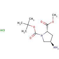 334999-32-5 N-Boc-trans-4-amino-L-proline methyl ester hydrochloride chemical structure