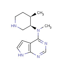 477600-74-1 N-methyl-N-((3R,4R)-4-methylpiperidin-3-yl)-7H-pyrrolo[2,3-d]pyrimidin-4-amine chemical structure