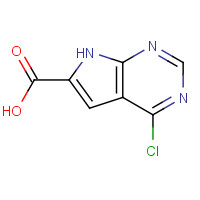 1016241-80-7 4-chloro-7H-pyrrolo[2,3-d]pyrimidine-6-carboxylic acid chemical structure
