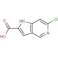 800401-54-1 6-chloro-1H-pyrrolo[3,2-c]pyridine-2-carboxylic acid chemical structure