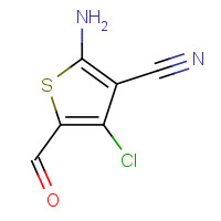 104366-23-6 2-AMINO-3-CYANO-4-CHLORO-5-FORMYLTHIOPHENE chemical structure