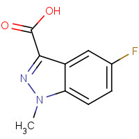 886368-88-3 5-FLUORO-1-METHYL-1H-INDAZOLE-3-CARBOXYLIC ACID chemical structure