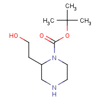 169448-17-3 (S)-tert-butyl 2-(2-hydroxyethyl)piperazine-1-carboxylate chemical structure