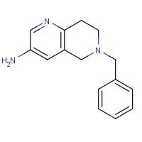 214699-26-0 5,6,7,8-TETRAHYDRO-6-(PHEHYLMETHYL)-1,6-NAPHTHYRIDIN-3-AMINE chemical structure