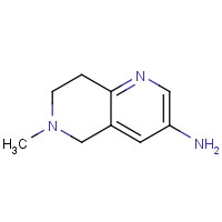 216966-37-9 5,6,7,8-TETRAHYDRO-6-METHYL-1,6-NAPHTHYRIDIN-3-AMINE chemical structure