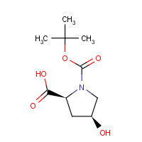 135042-12-5 (2R,4R)-N-Boc-4-hydroxypyrrolidine-2-carboxylic acid chemical structure