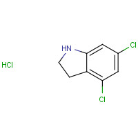 903551-23-5 4,6-DICHLORO-2,3-DIHYDRO-1H-INDOLE HYDROCHLORIDE chemical structure