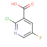 38186-88-8 2-Chloro-5-fluoronicotinic acid chemical structure