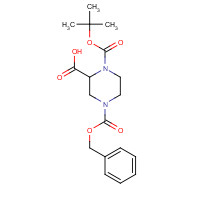 149057-19-2 N-1-BOC-N-4-CBZ-2-PIPERAZINE CARBOXYLIC ACID chemical structure